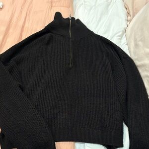 H&M Elegant Black Cowl Neck Sweater